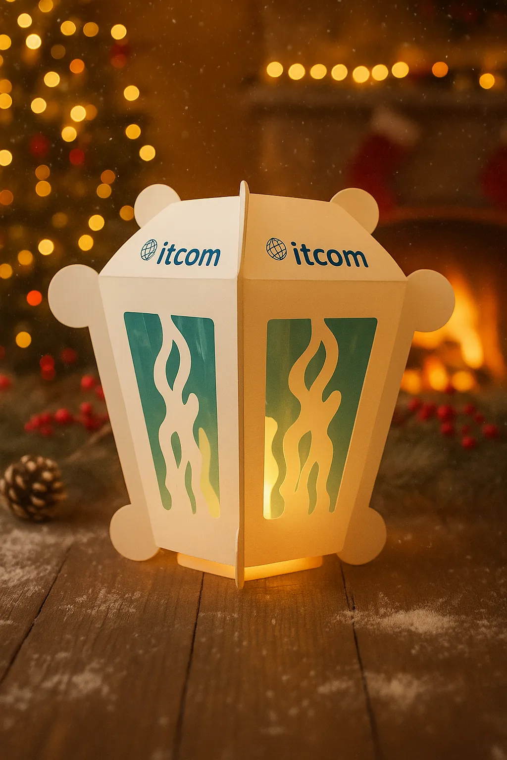 Farol clasico con logo empresa